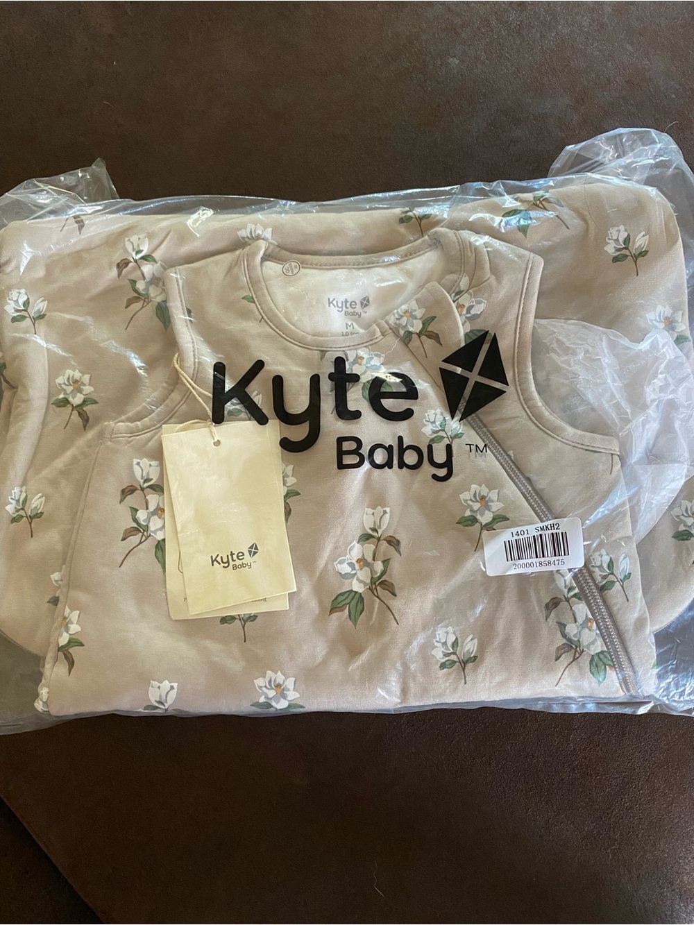 Kyte BABY Beige Magnolia Floral Sleep Sack
